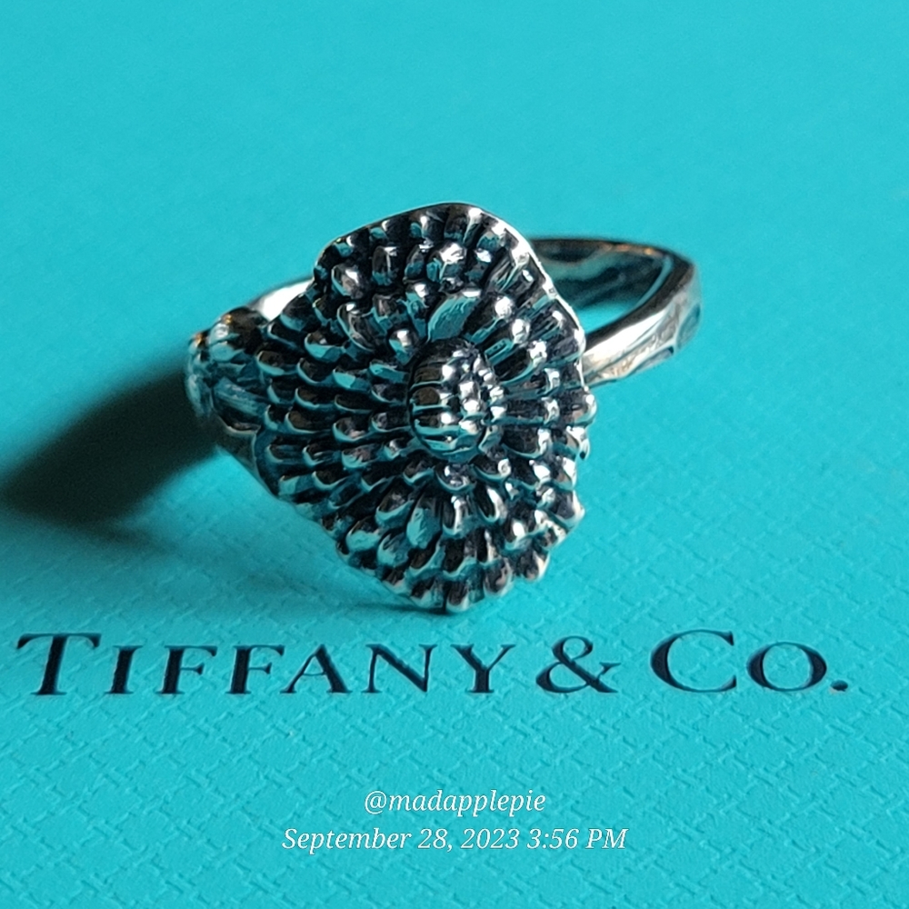 1885 Tiffany & Co Dandelion Spoon Ring in Sterling Silver Spoon by T& Co. #19 - Picture 3 of 15